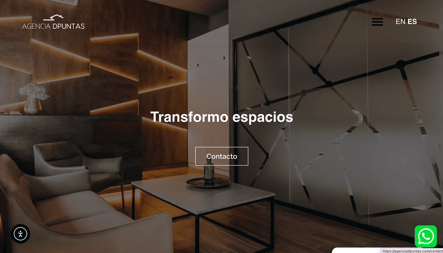 Ejemplos de páginas web de arquitectura, interiorismo y psicología